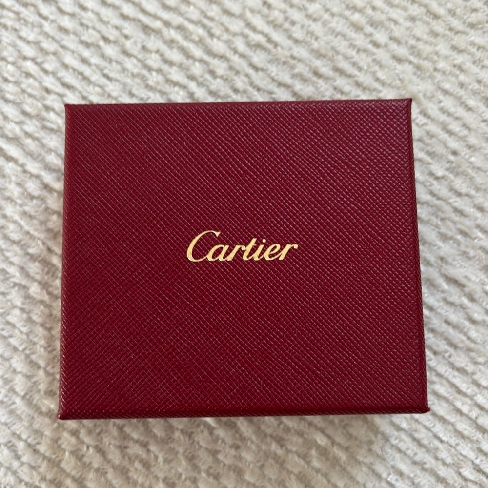 Cartier gift box with certificate of authenticity and dust bag